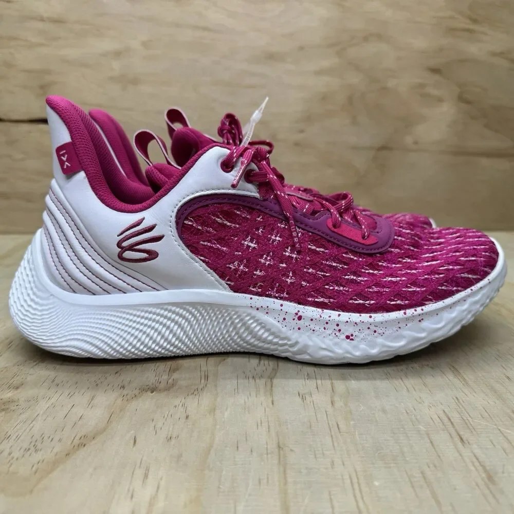 NEW Under Armour UA Steph Curry 9 Basketball White Pink 3025631-600 Mens Sz 12